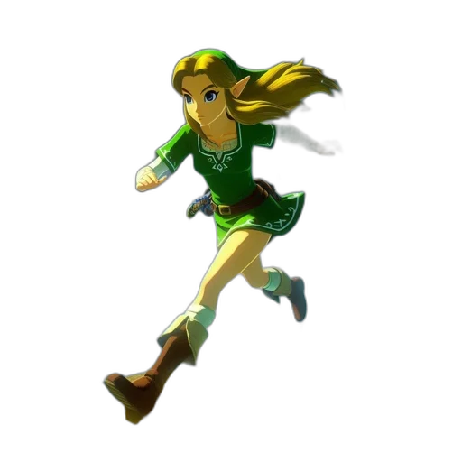 dress, staff, shoes, hair, 3d render, concept art, pixel art, fantasy art transparent PNG cut-out