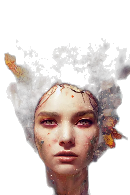 face, mask, crown, dragon transparent PNG cut-out