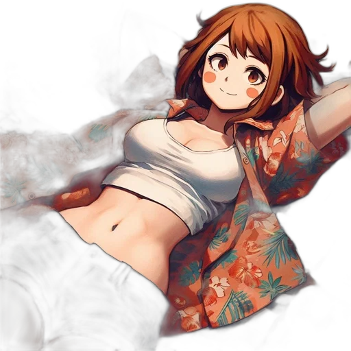 dress, flower, jacket, weapon, anime, pixel art, watercolor, photorealistic transparent PNG cut-out