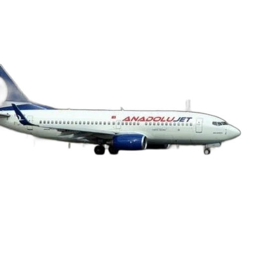 anadolujet, airplane, taxis, runway, town, background transparent PNG cut-out
