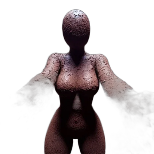 dress, creature, robot, hair, 3d render, concept art, photorealistic, fantasy art transparent PNG cut-out