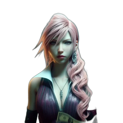 face, staff, dress, fantasy art, concept art, comic book art, 3d render, dark transparent PNG cut-out