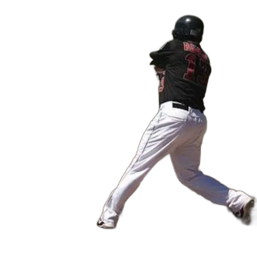 baseball, player, black, jersey, number, swinging, his, bat transparent PNG cut-out