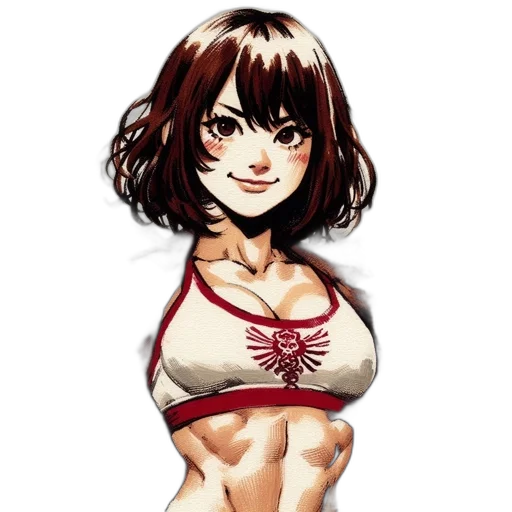 flower, face, dress, anime, pixel art, comic book art, concept art, red transparent PNG cut-out