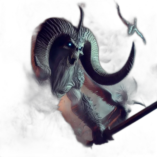 dragon, mask, creature, staff, fantasy art, concept art, watercolor, photorealistic transparent PNG cut-out