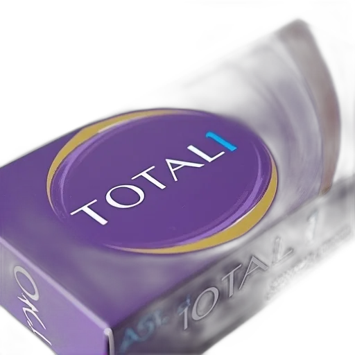 3d render, photorealistic, close-up, image, box, alcon, total, daily transparent PNG cut-out