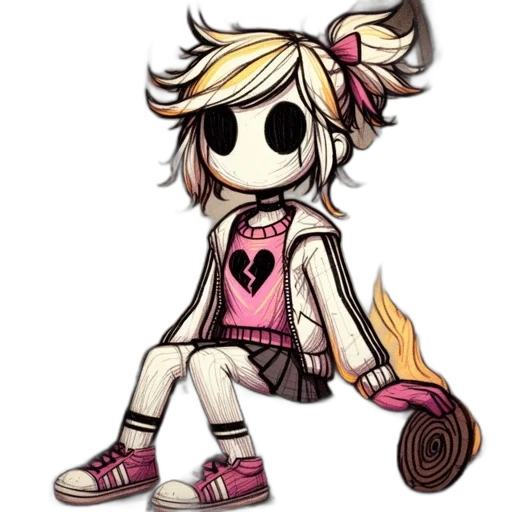 staff, dress, animal, creature, pixel art, concept art, anime, cartoon transparent PNG cut-out