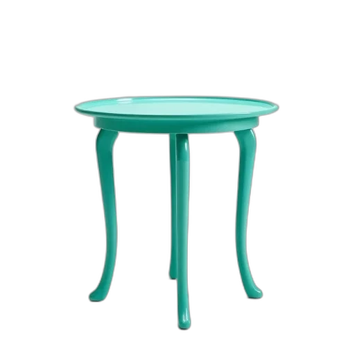 furniture, 3d render, green, blue, pastel, small, round, turquoise transparent PNG cut-out