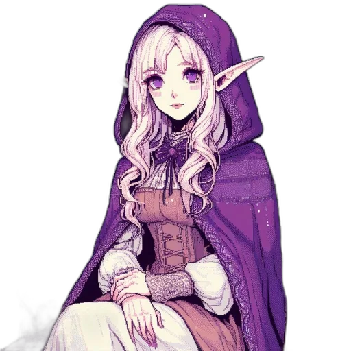 staff, dress, dragon, sword, fantasy art, pixel art, concept art, watercolor transparent PNG cut-out