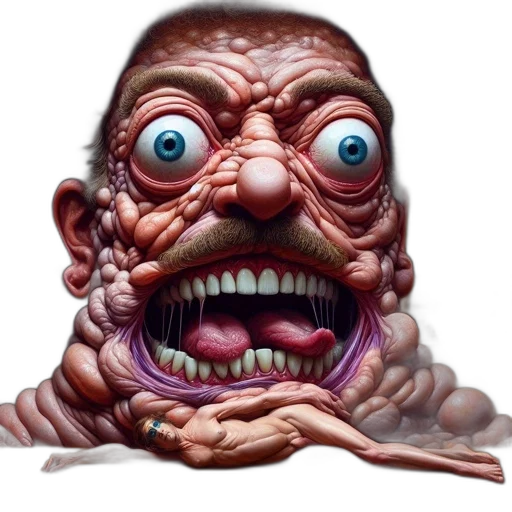 creature, face, mask, animal, concept art, 3d render, photorealistic, comic book art transparent PNG cut-out