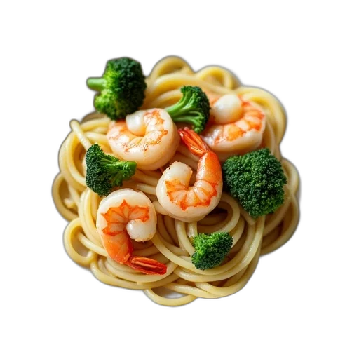 food, animal, jewelry, hair, photorealistic, 3d render, shrimp, broccoli transparent PNG cut-out