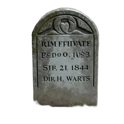 weapon, furniture, bottle, weathered, stone, headstone, name, rosanah transparent PNG cut-out