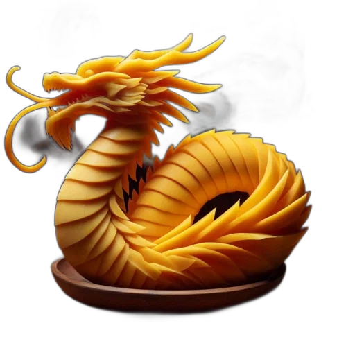 dragon, jewelry, creature, food, fantasy art, 3d render, concept art, photorealistic transparent PNG cut-out