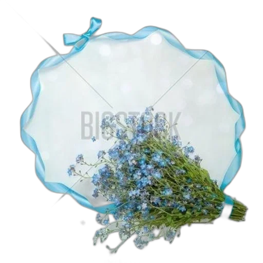crown, flower, jewelry, umbrella, photorealistic, underwater, fog, blue transparent PNG cut-out