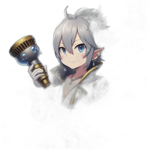 staff, weapon, sword, hair, fantasy art, anime, concept art, pixel art transparent PNG cut-out