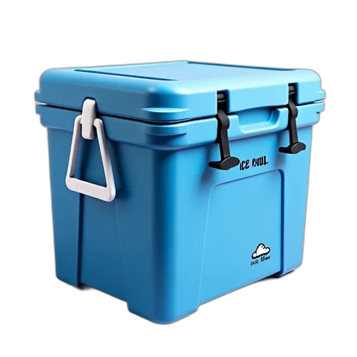 furniture, 3d render, blue, cooler, brand, name, ice, kool transparent PNG cut-out