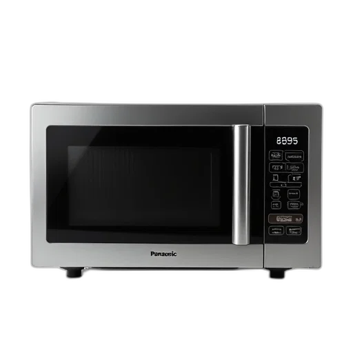 food, modern, compact, microwave, oven, digital, display, control transparent PNG cut-out