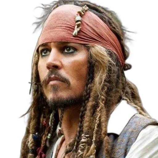 face, photorealistic, person, dreadlocks, headband, wearing, vest, over transparent PNG cut-out