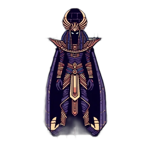 jewelry, mask, crown, staff, concept art, fantasy art, pixel art, 3d render transparent PNG cut-out