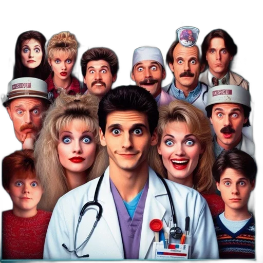 staff, face, fog, fire, city street, movie, poster, psych transparent PNG cut-out