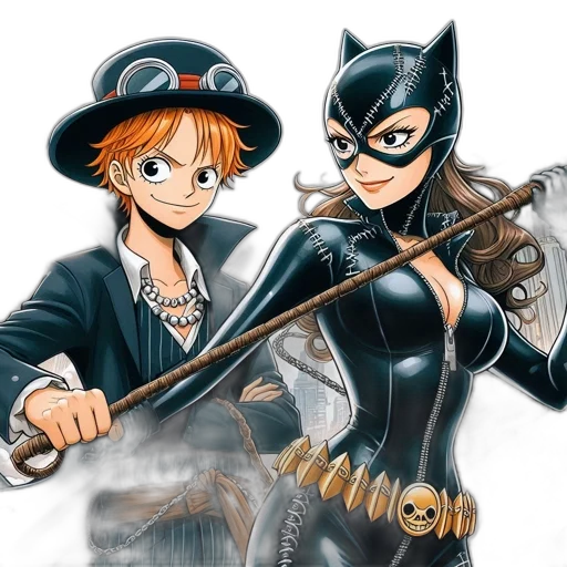 comic book art, cartoon, concept art, fantasy art, two, characters, male, orange transparent PNG cut-out