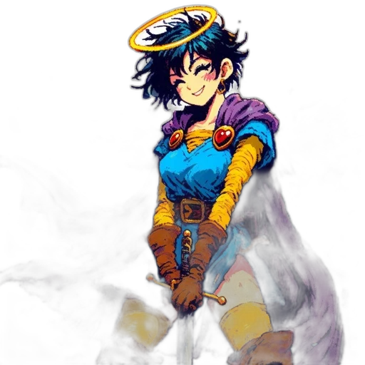 staff, sword, concept art, pixel art, fantasy art, comic book art, outer space, colorful transparent PNG cut-out