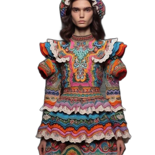 dress, jacket, face, hat, dark, colorful, monochrome, earth tones transparent PNG cut-out