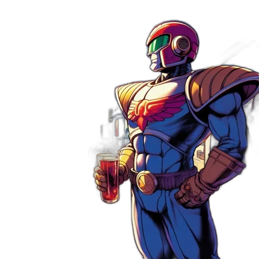 robot, jacket, concept art, comic book art, vaporwave, pixel art, outer space, nighttime transparent PNG cut-out