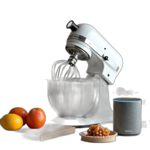 robot, food, various, kitchen, gadgets, including, electric, mixer transparent PNG cut-out