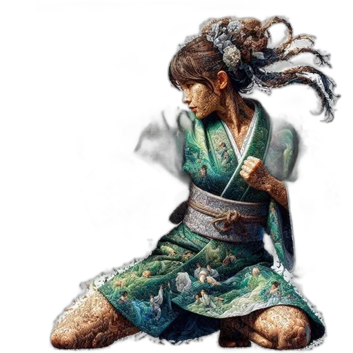 dragon, photorealistic, fantasy art, concept art, oil painting, rain, green, artistically transparent PNG cut-out