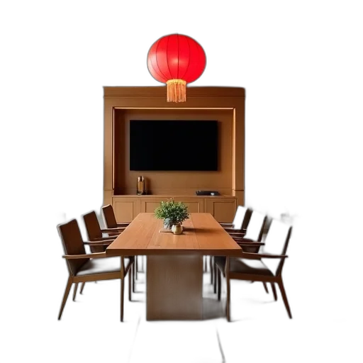 furniture, staff, umbrella, robot, 3d render, photorealistic, concept art, red transparent PNG cut-out