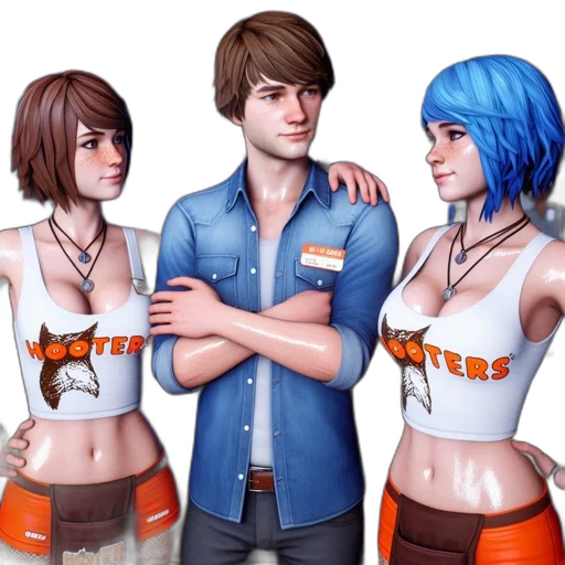 staff, concept art, fantasy art, photorealistic, 3d render, blue, three, individuals transparent PNG cut-out