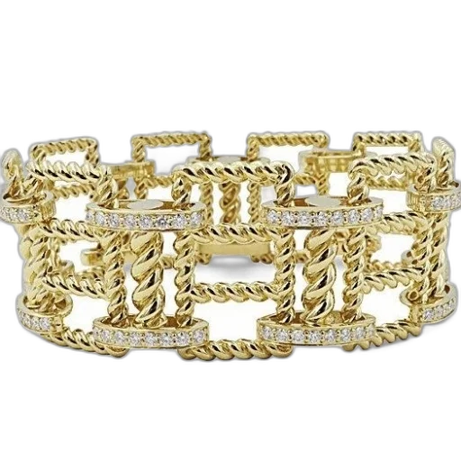 jewelry, crown, luxurious, gold, bracelet, intricate, twisted, designs transparent PNG cut-out