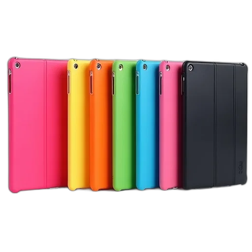 neon, colorful, collection, ipad, cases, displayed, row, arranged transparent PNG cut-out