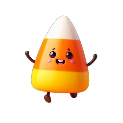 hat, food, animal, staff, 3d render, concept art, animated, candy transparent PNG cut-out