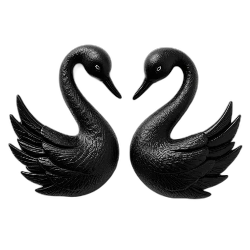 jewelry, dragon, mask, fantasy art, 3d render, concept art, pair, black transparent PNG cut-out