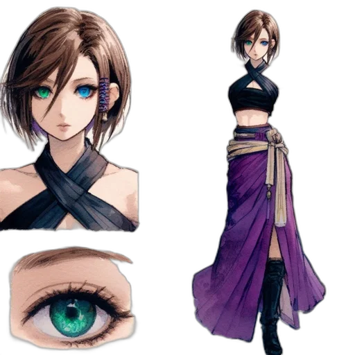 concept art, fantasy art, anime, pixel art, dark, monochrome, earth tones, blue transparent PNG cut-out