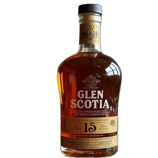 bottle, crown, glen, scotia, years, old, 700ml transparent PNG cut-out