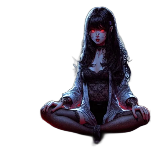 mask, concept art, comic book art, fantasy art, cyberpunk, neon lights, red, dark transparent PNG cut-out