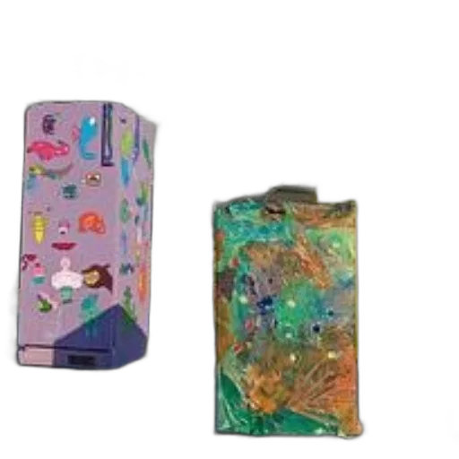 bottle, vaporwave, outer space, colorful transparent PNG cut-out