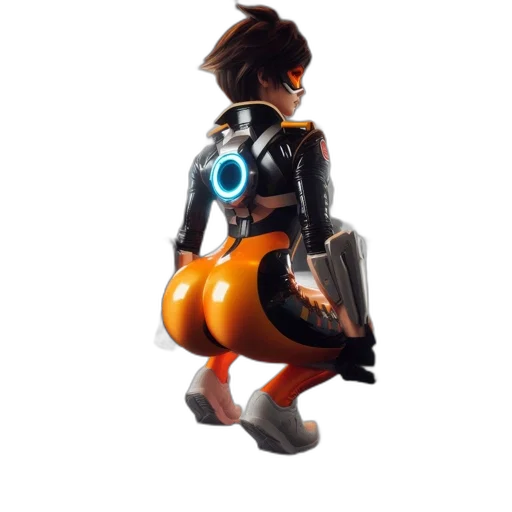 robot, jacket, dress, weapon, concept art, 3d render, pixel art, fantasy art transparent PNG cut-out