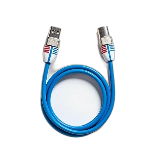 jewelry, blue, two, cables, white, red, accents, coiled transparent PNG cut-out
