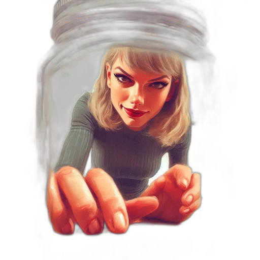 bottle, face, weapon, creature, concept art, comic book art, photorealistic, pixel art transparent PNG cut-out