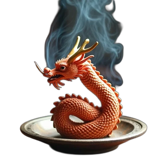 dragon, food, staff, creature transparent PNG cut-out