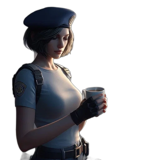 staff, robot, weapon, face, concept art, 3d render, photorealistic, pixel art transparent PNG cut-out