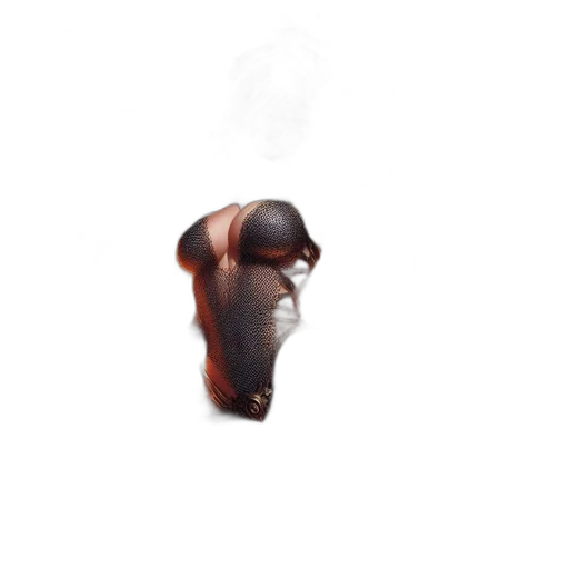 mask, face, hat, creature, concept art, photorealistic, 3d render, watercolor transparent PNG cut-out