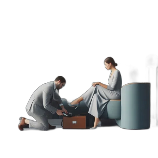 furniture, staff, concept art, photorealistic, 3d render, forest, fire, fog transparent PNG cut-out