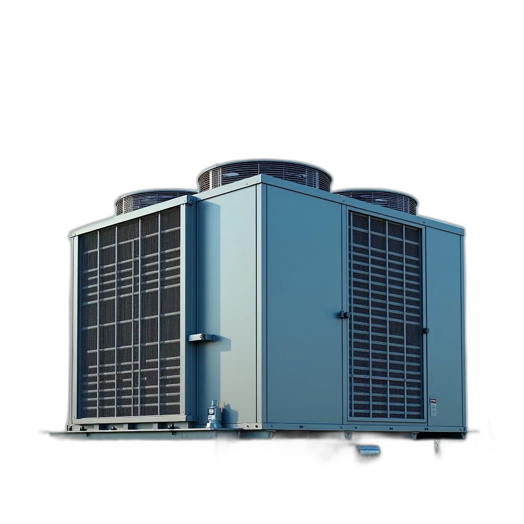 building, robot, 3d render, concept art, large, industrial, air, conditioning transparent PNG cut-out