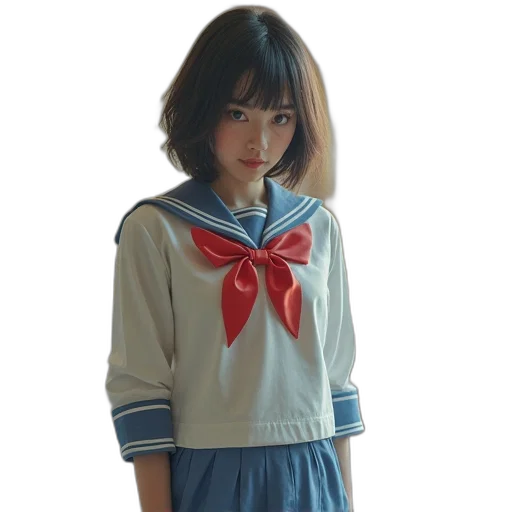 dress, jacket, staff, face, anime, photorealistic, oil painting, concept art transparent PNG cut-out