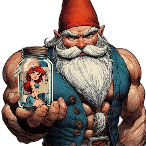 comic book art, concept art, fantasy art, muscular, man, wears, blue, vest transparent PNG cut-out